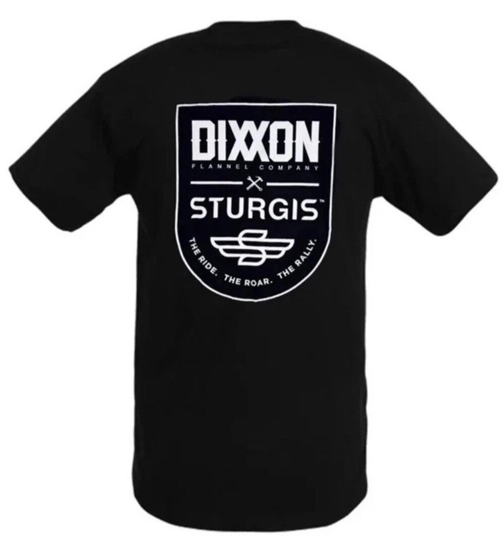 Men’s DIXXON Ride Roar Rally Badge Sturgis, SD T Shirt Size 2X NEW 2XL